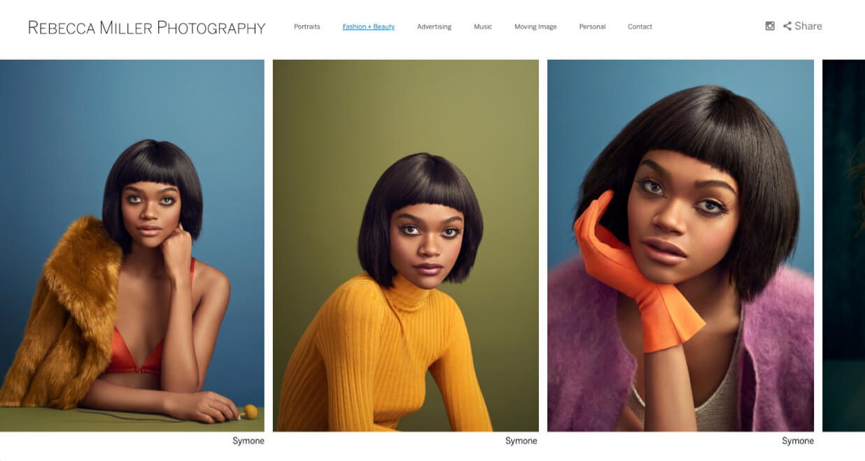 Rebecca Miller online photography portfolio